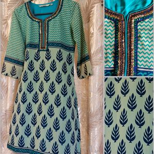 Designer Branded Zardozi Work Kurti With Lining