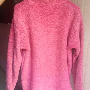 Women's Pink Sweater(Shimmery Acrylic)