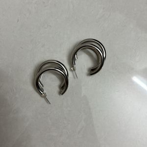 Silver Hoop Earings