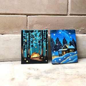 Aesthetic Mini Landscape Painting