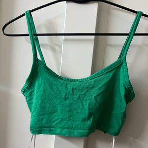 Croped Bralette Green Tank Top