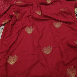 Kurta..Maroon Colour With Golden Print