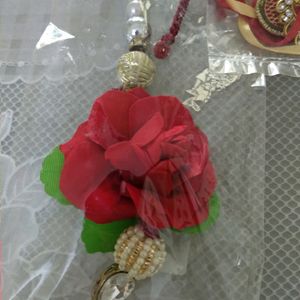 Red Rose Rakhis for Bhai Bhabhi