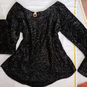 Shimmer Black Top