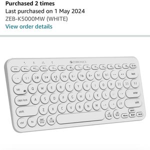 ZEBRONICS ZEB-K5000MW Bluetooth Wireless Keyboard