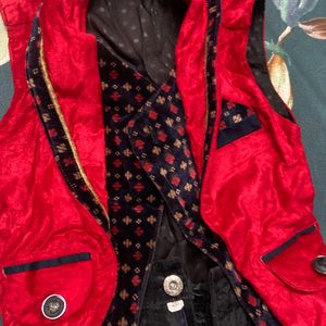 Velvet Waist Coat And Pant-2 Year Old