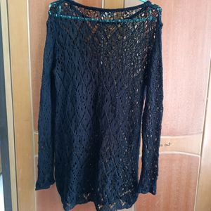 🆕 136. Crochet Black Beautiful Top 🆕