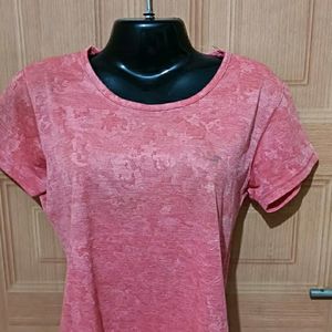 Coral Red Trendy Tshirt.