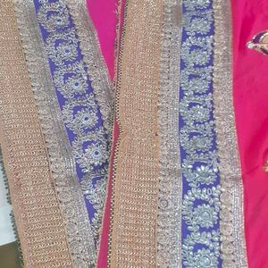 Pink Chiffon Saree With Blouse