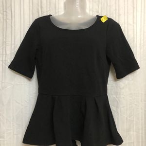 Dotti Black Short Sleeve Top