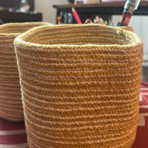 Jute Crochet Storage Bag Plants Holder
