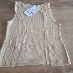 Sleeveless Shining Top