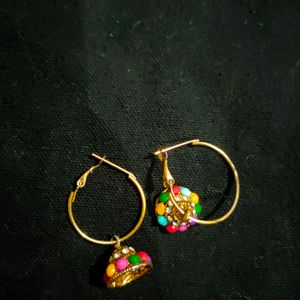 Party Wear Earrings For Girls (Hoops)