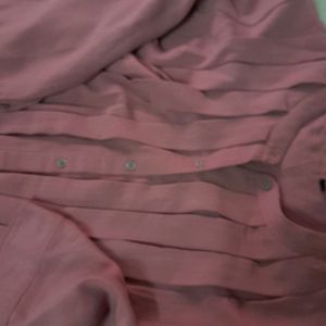 Pink Colour Kurta Oversized/Free Size