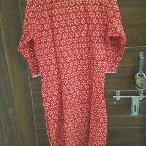 Red Jaipuri Kurti