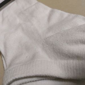 White Ankle Length Socks