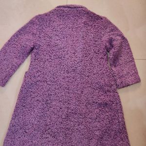 Lavender Overcoat For Women