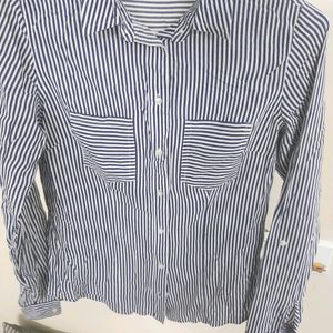 Blue& White Lining Shirt