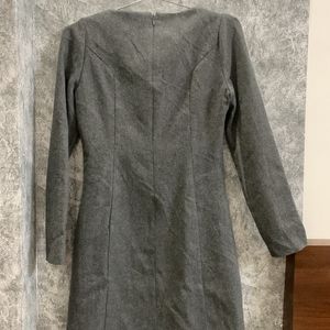 Grey Formal Full Sleeve Dress (xs)