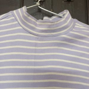 Lavender High Neck Top