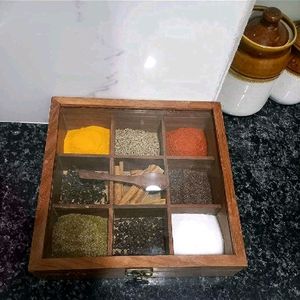 SPICE BOX WITH SPOON [NEW]