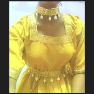 Sharara Set, Coord Necklace And Waistbelt