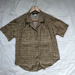 Weave Pattern Half Shirt