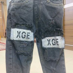 Black Denim Jeans For 1 To 2 Years Old Boy