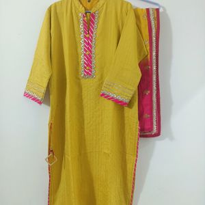 Beautiful work Kurta with Dupatta