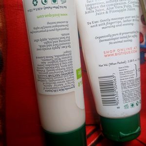 Biotique Face Wash 100ml And Moisturizer 120ml