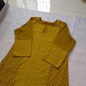 Chikankari Kurti  Plazo Set