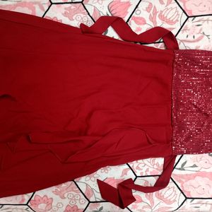 Pretty Maroon Dress| Party Wear|Pinterest| Shimmer