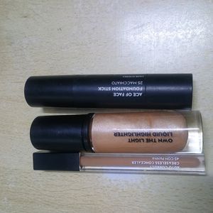 Sugar Combo ( Foundation, Concealer, Highlighter)