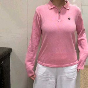 Pink Casaul Fullsleeve T Shirt Winter Wear