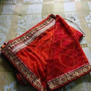 Orange Colour Saree🎀