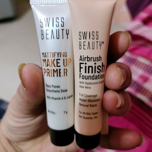 Swiss Beauty Foundation And Primer Combo Of 2