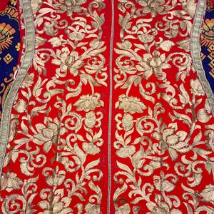 Beautiful Red Bridal Kurta With All Over Heavy Wor