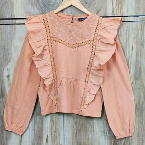 Light Brown Top Size-34