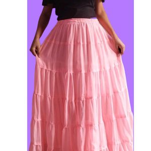 Pink Long Skirt Lehenga