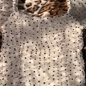 Shein Polkadot Mesh Dress