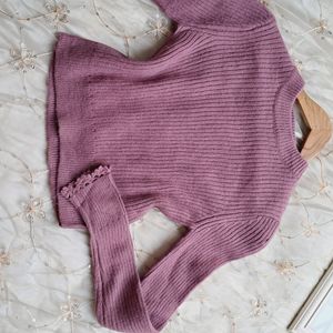 Woolen Crop Sweater