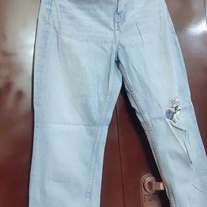 Light Blue Jeans Denim For Girl Or Woman 32 Waist