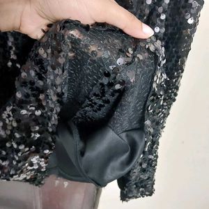 Black Sequin Dress