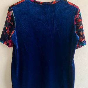 Zara Trafaluc Velour Top