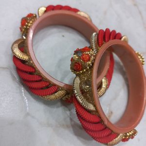 Red Bangle Set