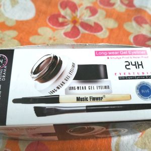 Music Flower Blue Gel Eyeliner