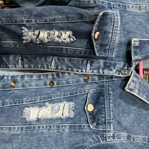 Ripped Denim Jacket(Negotiable)