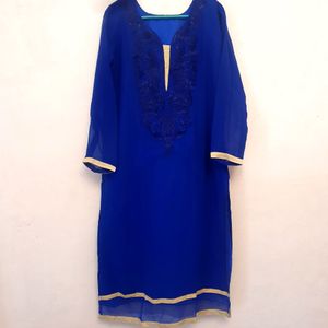 Beautiful Royal Blue Kurta