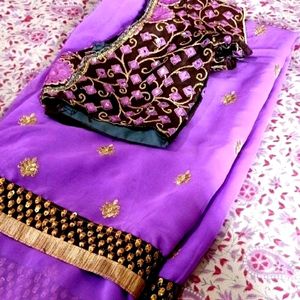 💃Full Embroidery Work Saree💃