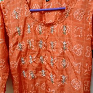 Kurta With Bead Work